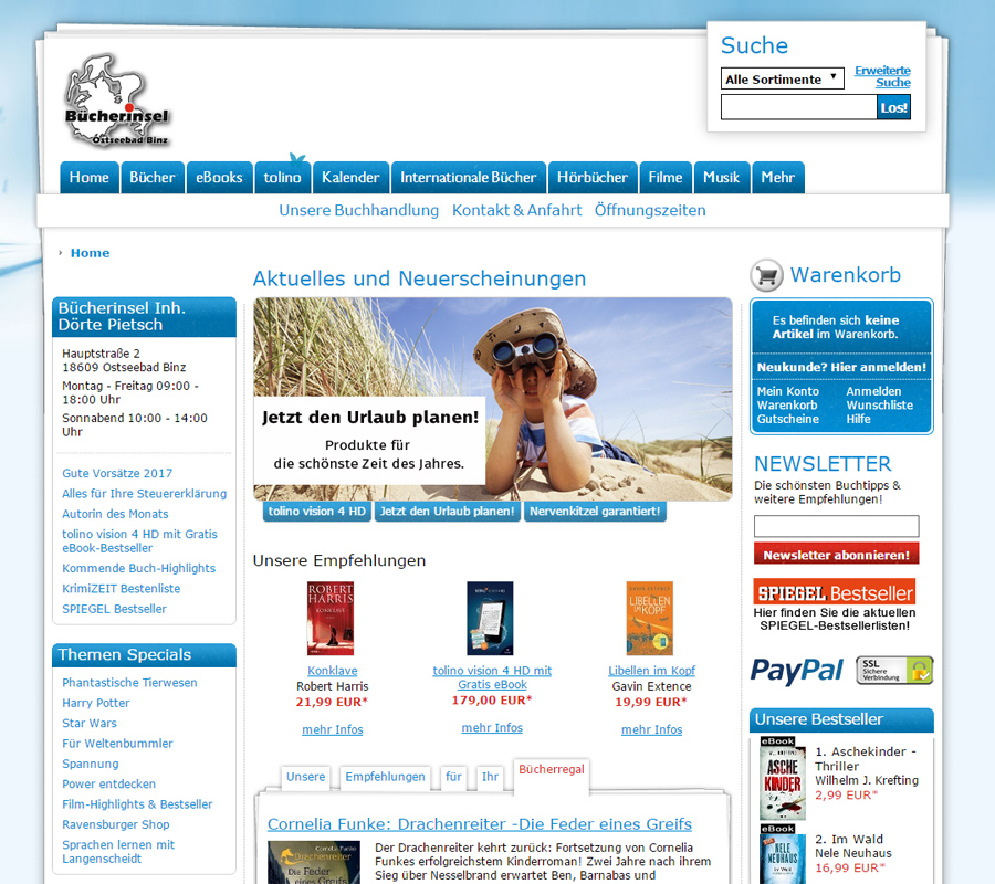Link zum Onlineshop Bücherinsel Binz